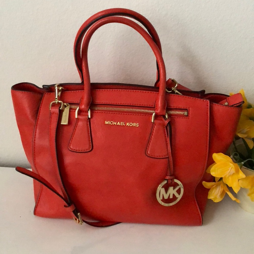 Michael Kors large leather satchel